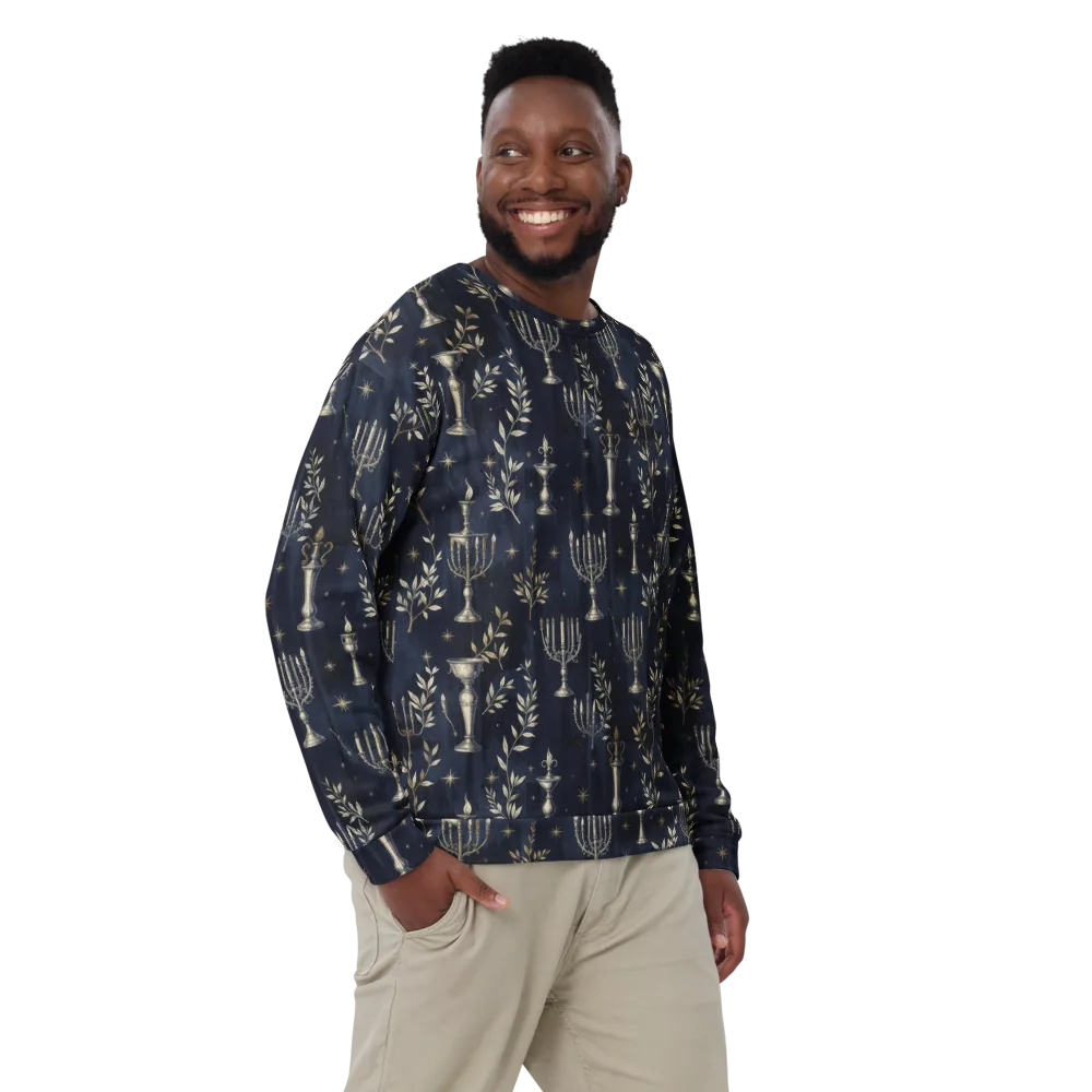 Midnight Candelabra on Sweatshirt — Front