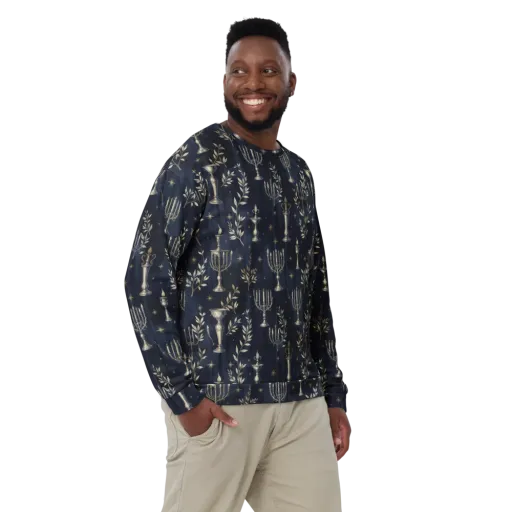 Midnight Candelabra on a Sweatshirt