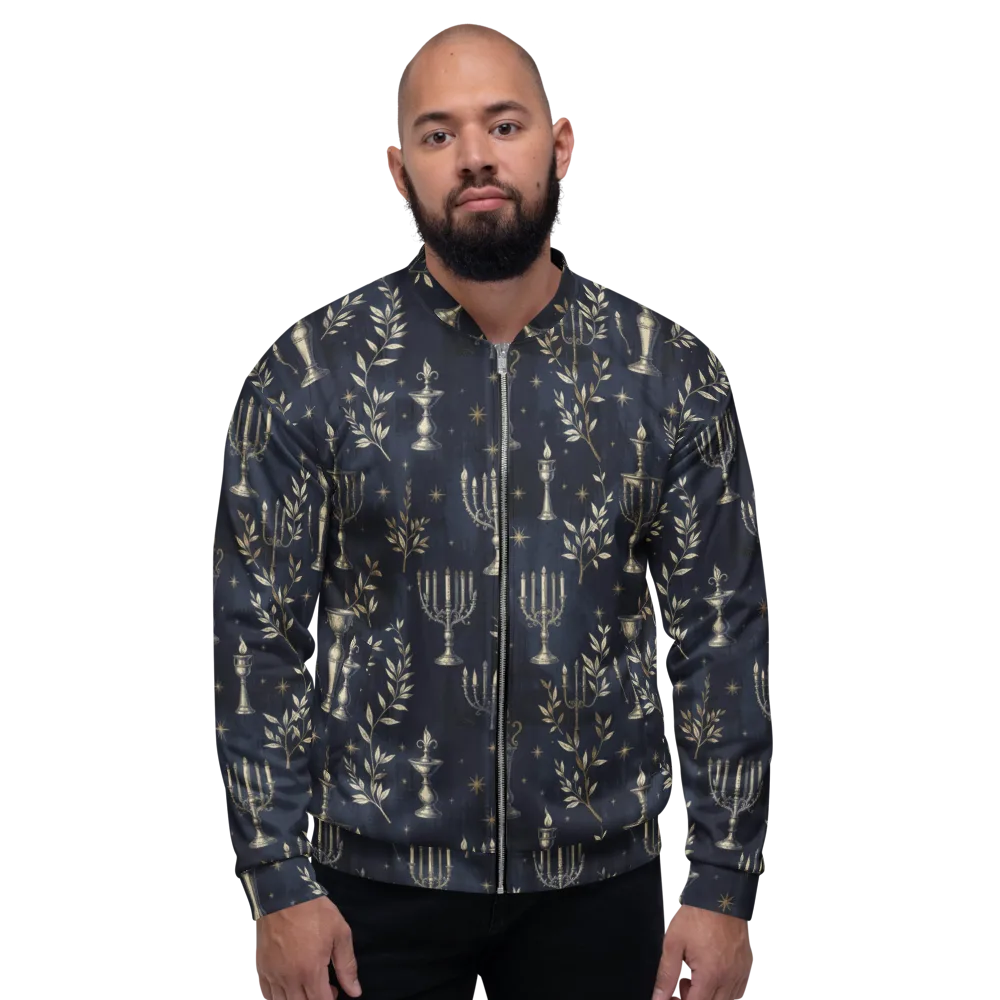 Midnight Candelabra on Bomber Jacket — Front