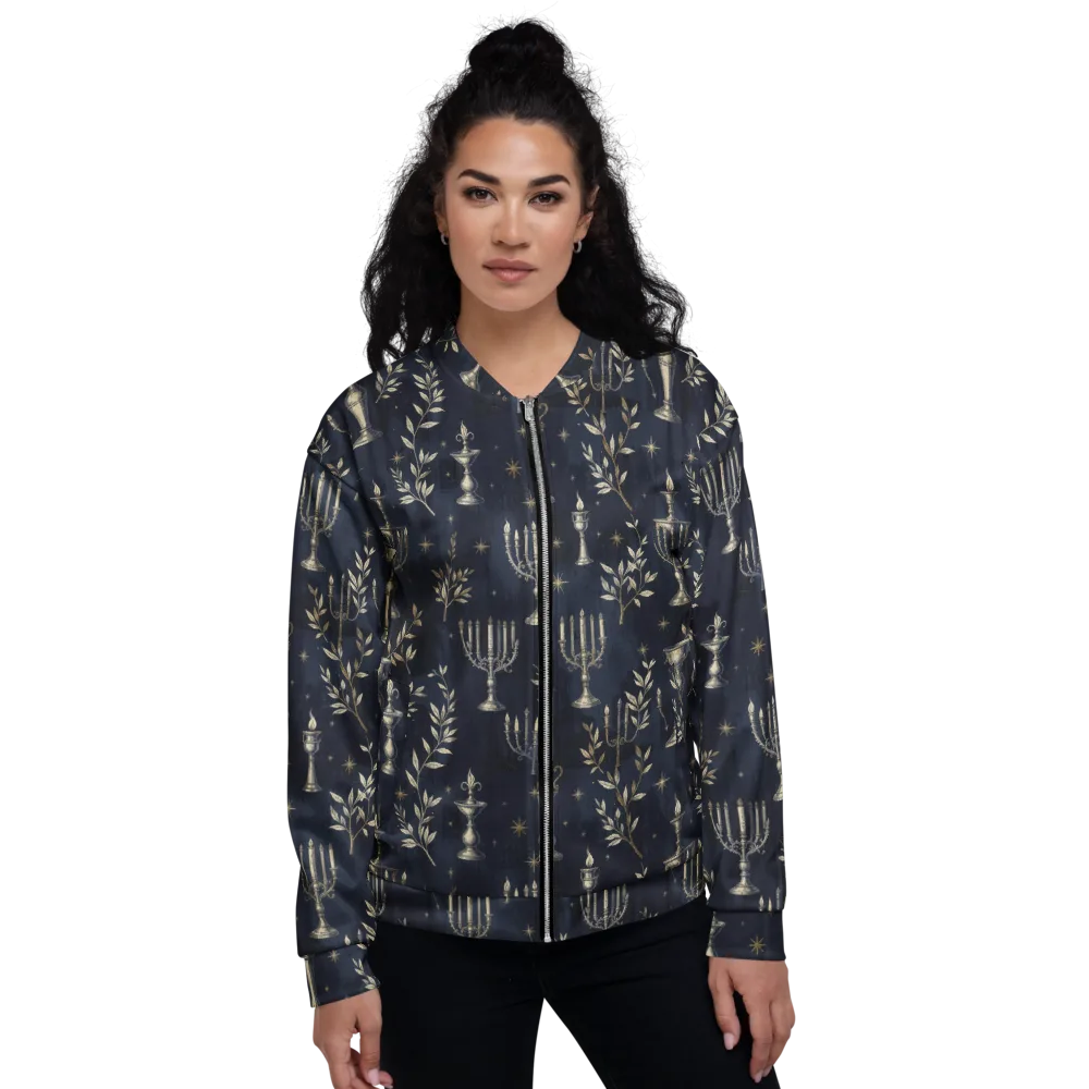 Midnight Candelabra on Bomber Jacket — Front