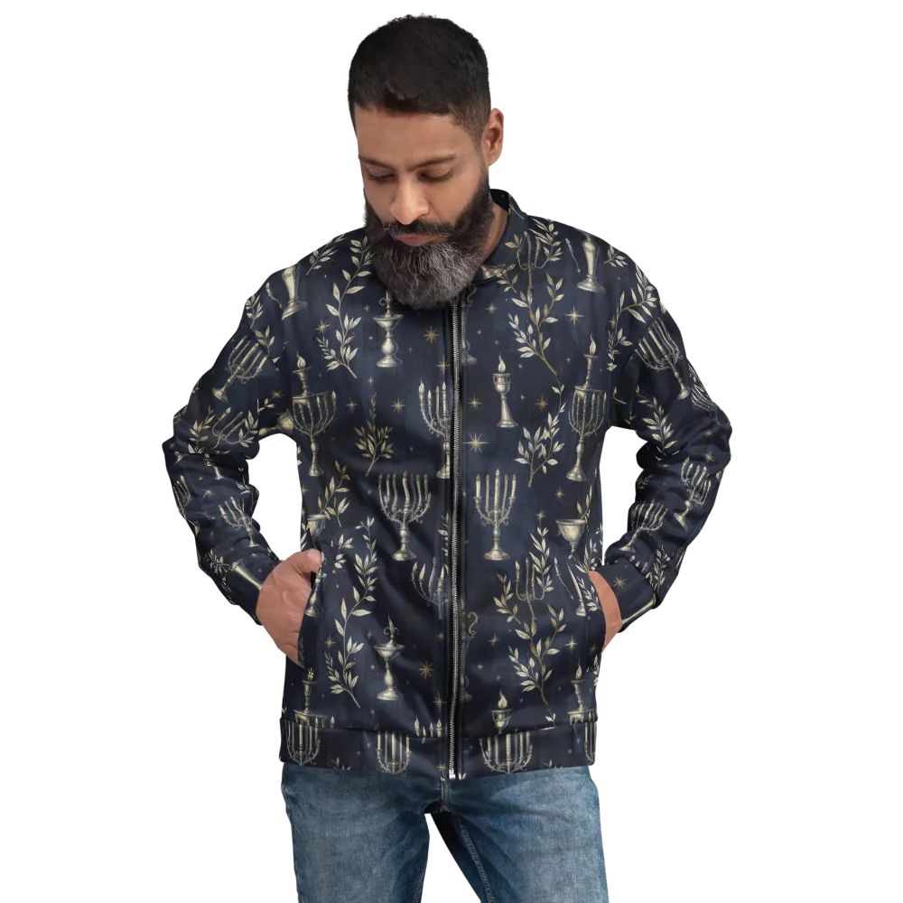 Midnight Candelabra on Bomber Jacket — Front