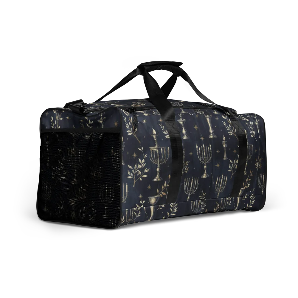 Midnight Candelabra on Duffle Bag — Right Front