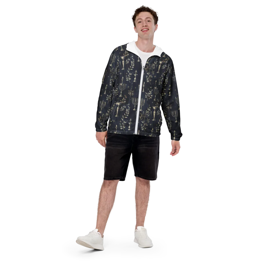 Midnight Candelabra on Men's Windbreaker — Front