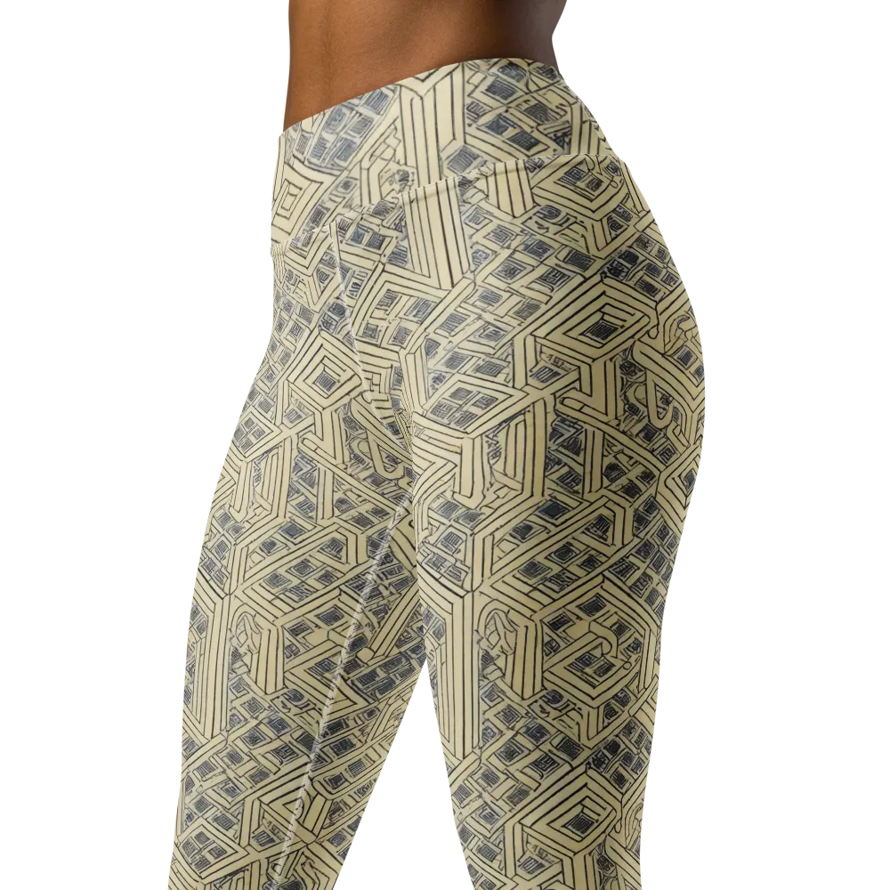 Isometric Archive on Yoga Leggings — Left Front