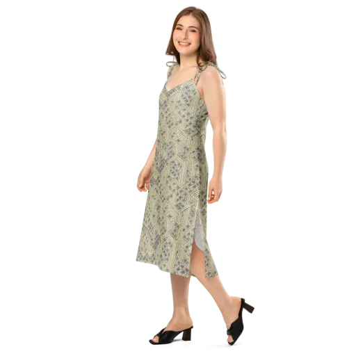Isometric Archive on a Slip Dress