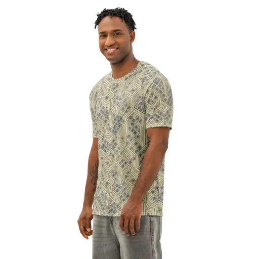 Isometric Archive on a Men's Cotton Crew Neck T-Shirt