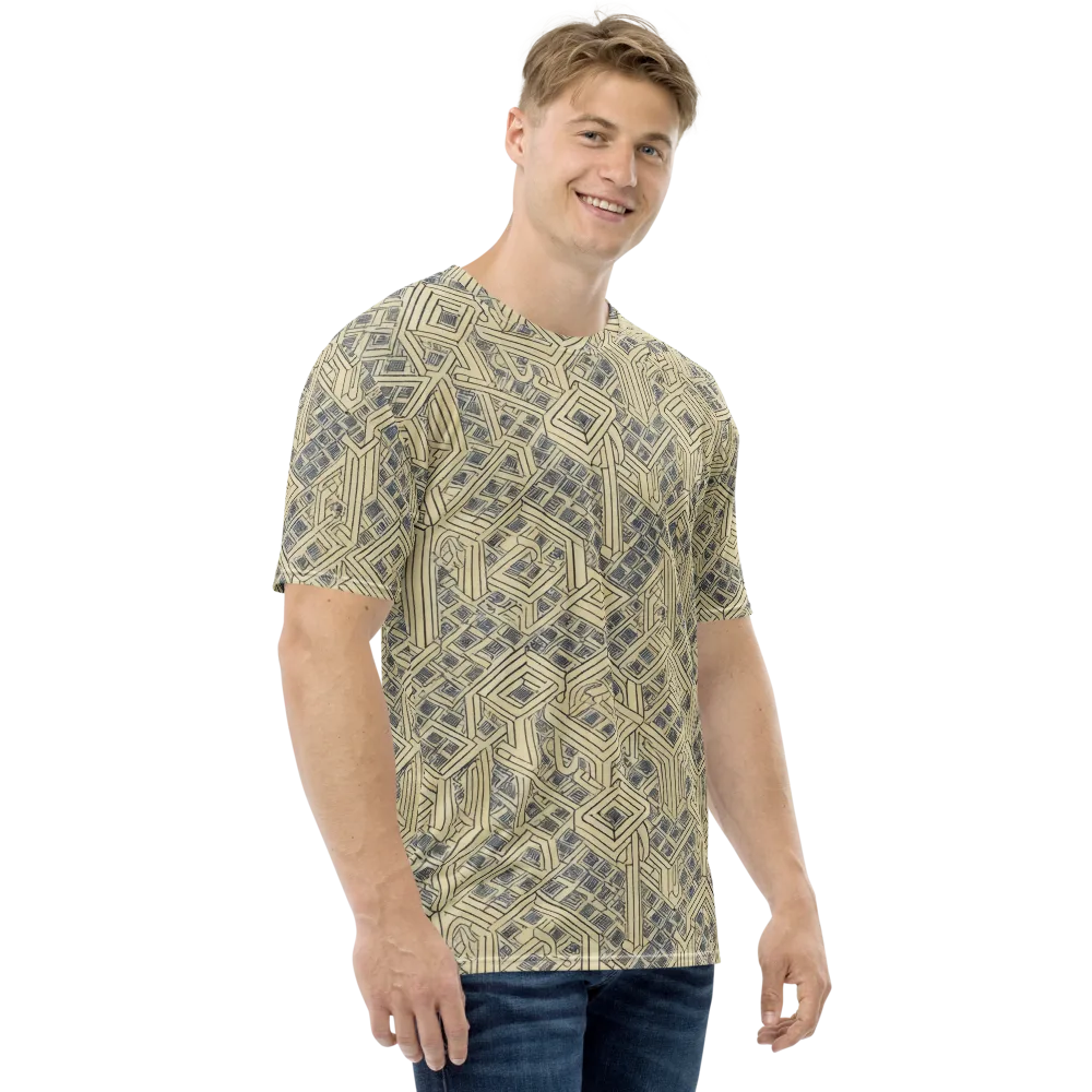 Isometric Archive on Men's Crew Neck T-Shirt — Right