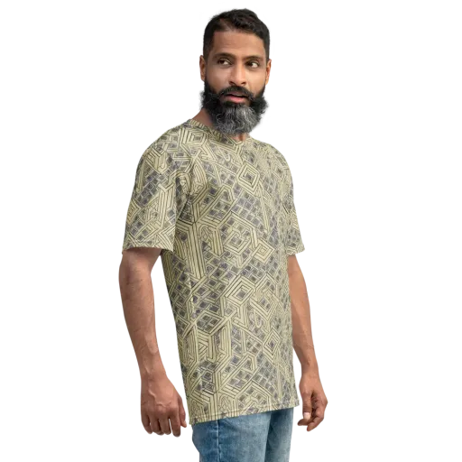 Isometric Archive on a Men's Crew Neck T-Shirt