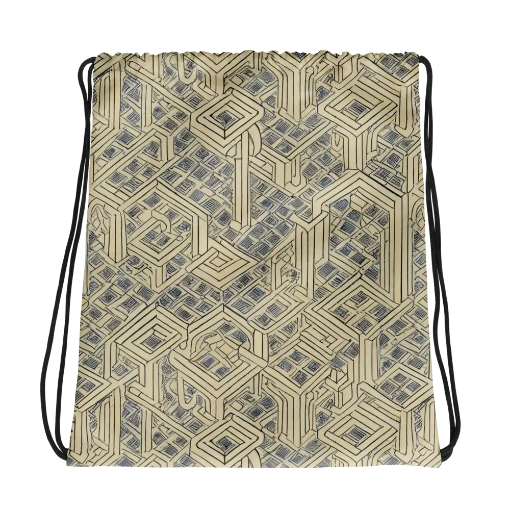 Isometric Archive on Drawstring Bag — Photo