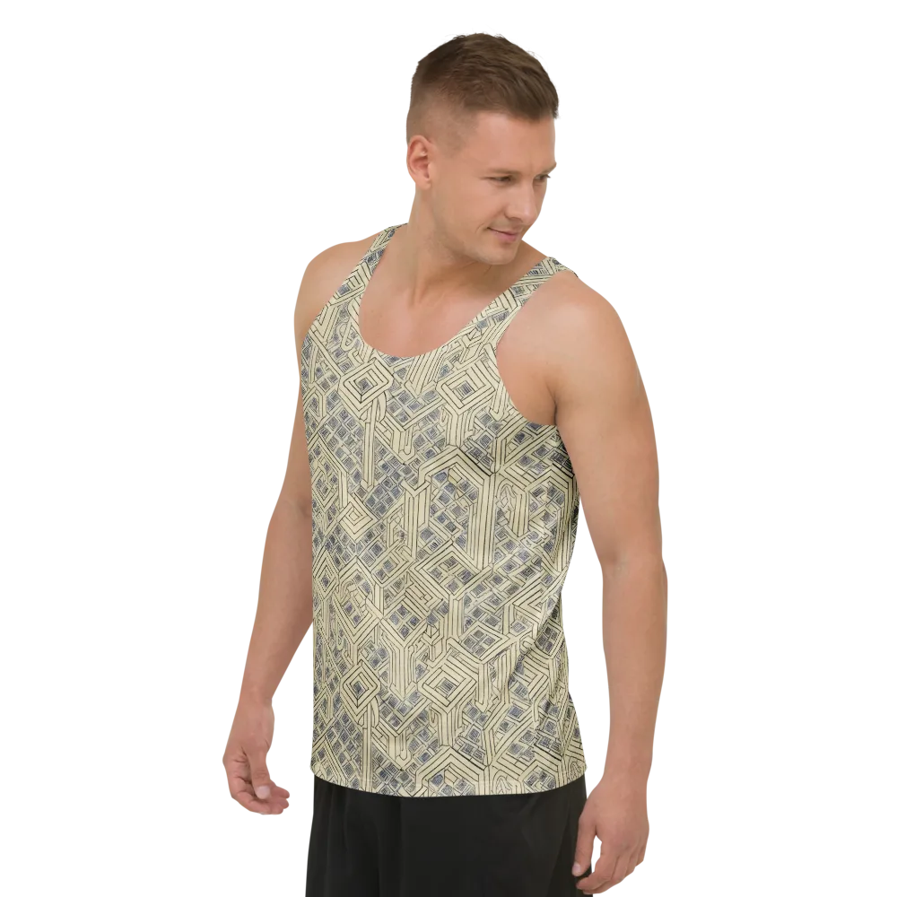 Isometric Archive on Men's Tank Top — Left Front