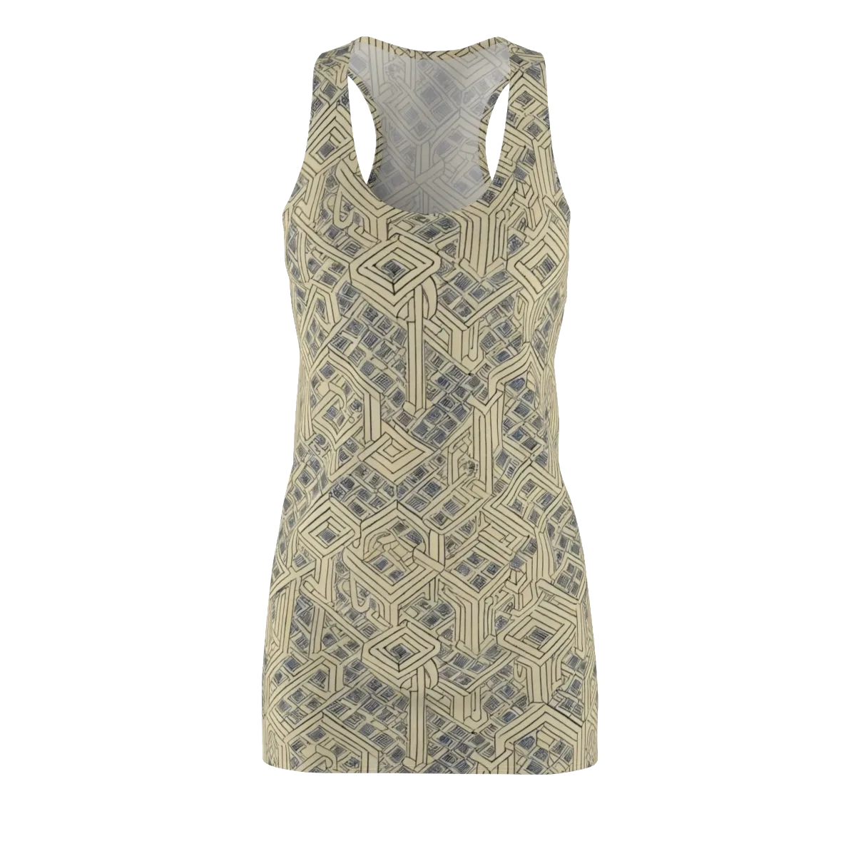 Isometric Archive on Racerback Dress — Front
