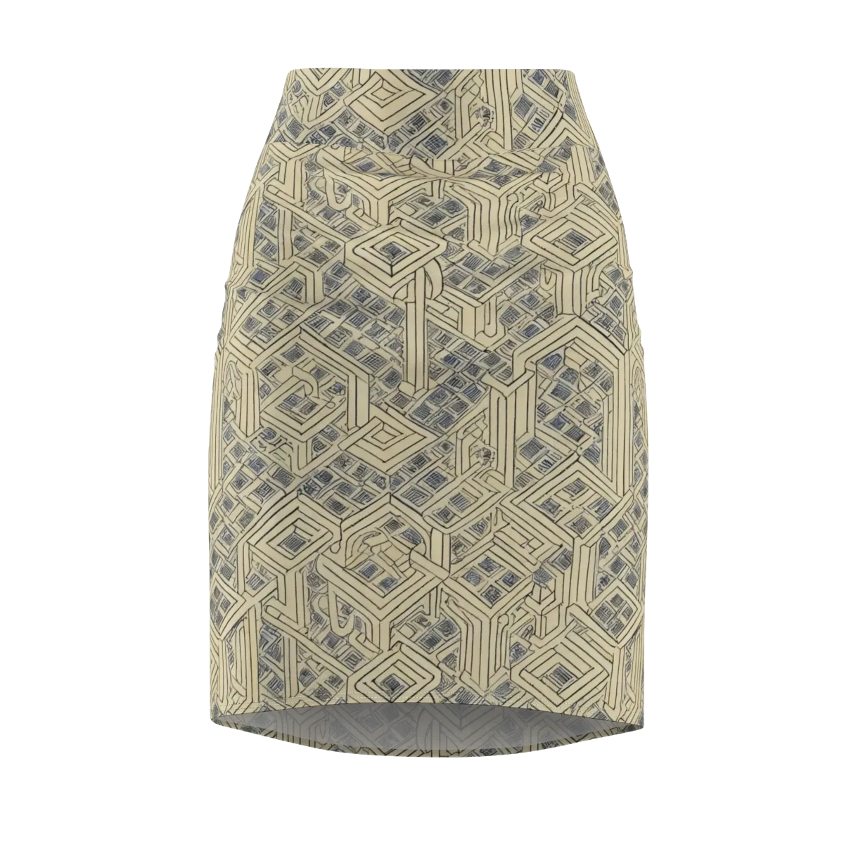 Isometric Archive on Pencil Skirt — Front