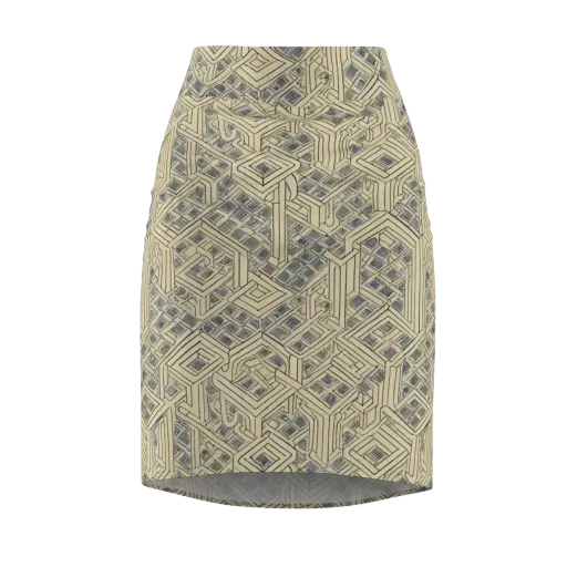 Isometric Archive on a Pencil Skirt