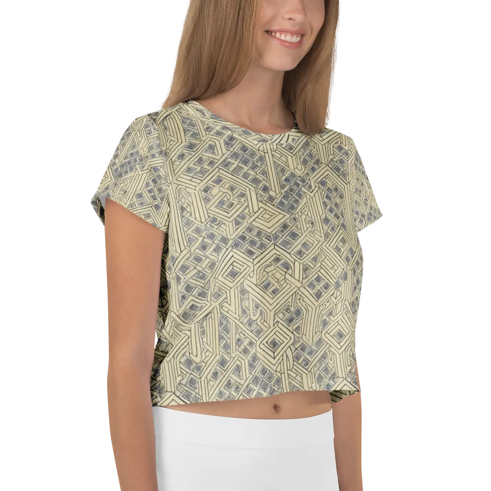 Isometric Archive on Crop Tee — Right