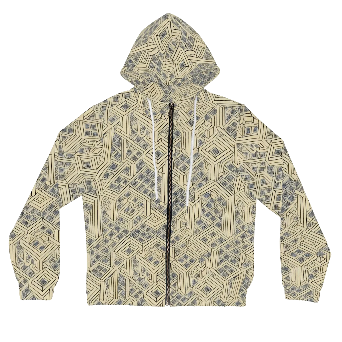 Isometric Archive on Women's Full-Zip Hoodie — Front