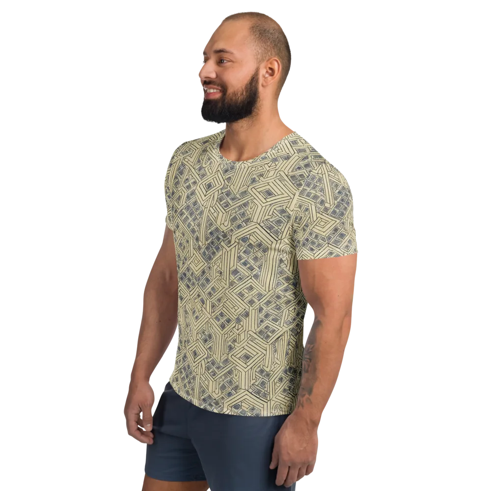 Isometric Archive on Men's Athletic T-Shirt — Left