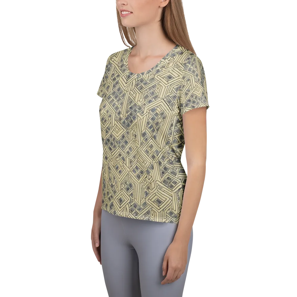 Isometric Archive on Women's Athletic T-Shirt — Left