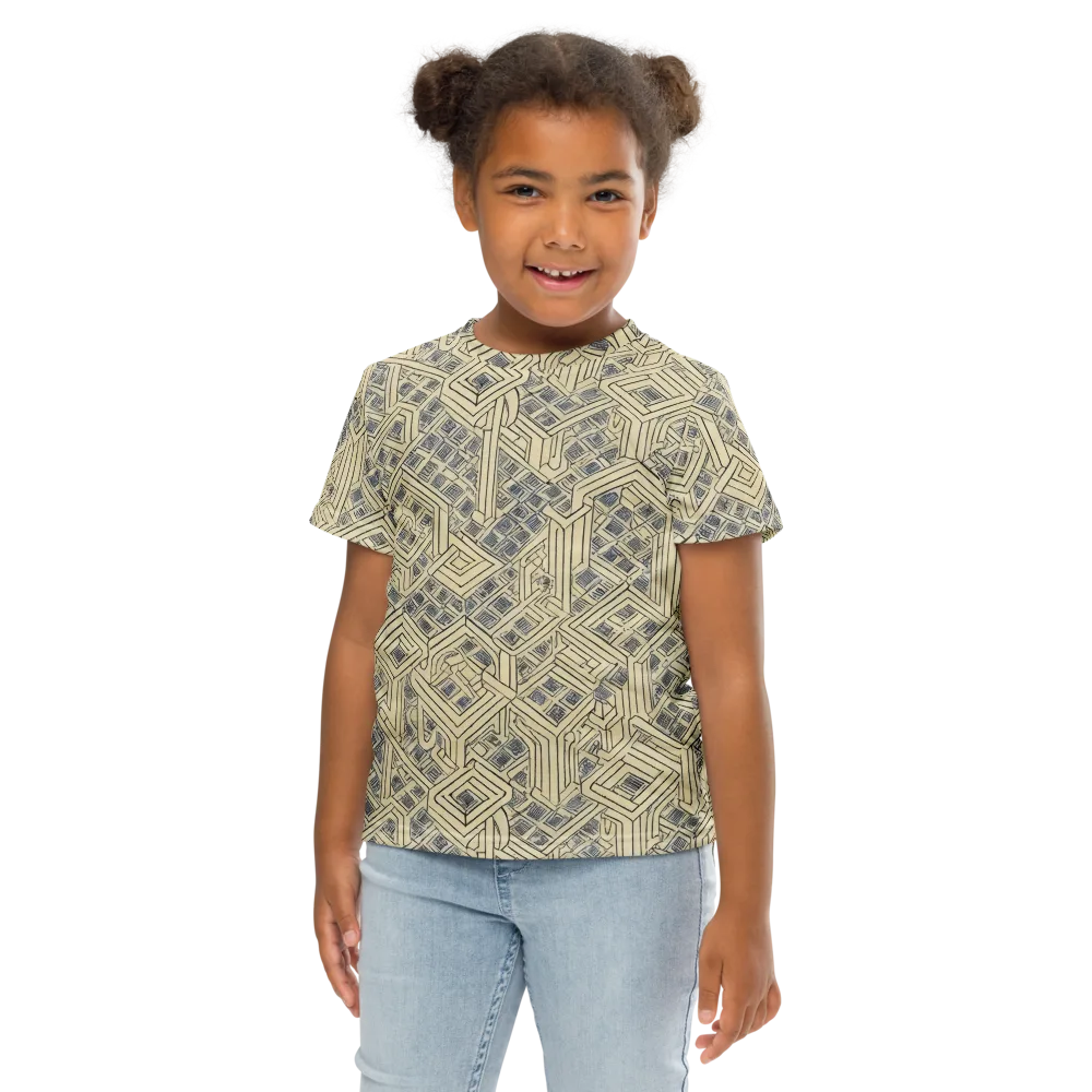 Isometric Archive on Kids Crew Neck T-Shirt — Front