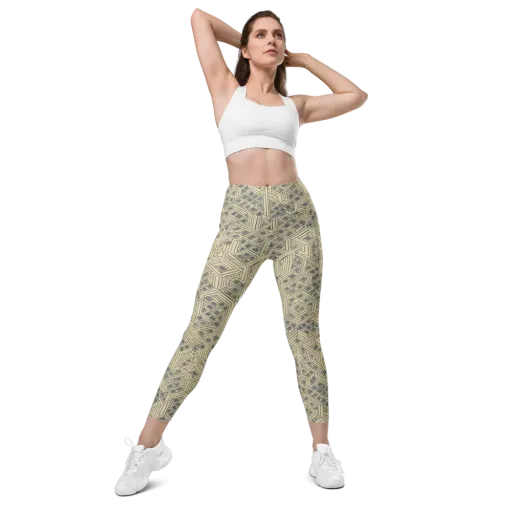 Isometric Archive on a Leggings with Pockets
