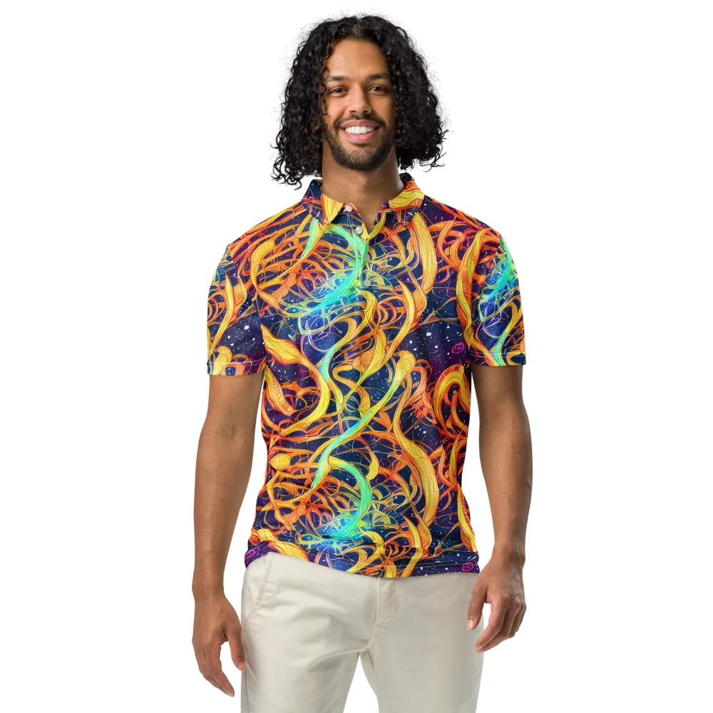 Granov Vortex on Men's Slim Fit Polo Shirt — Front