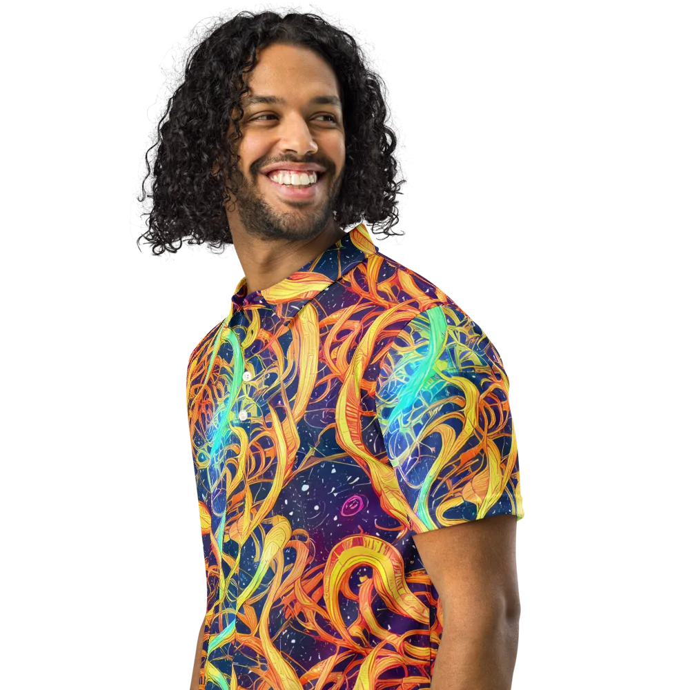 Granov Vortex on Men's Slim Fit Polo Shirt — Left Front