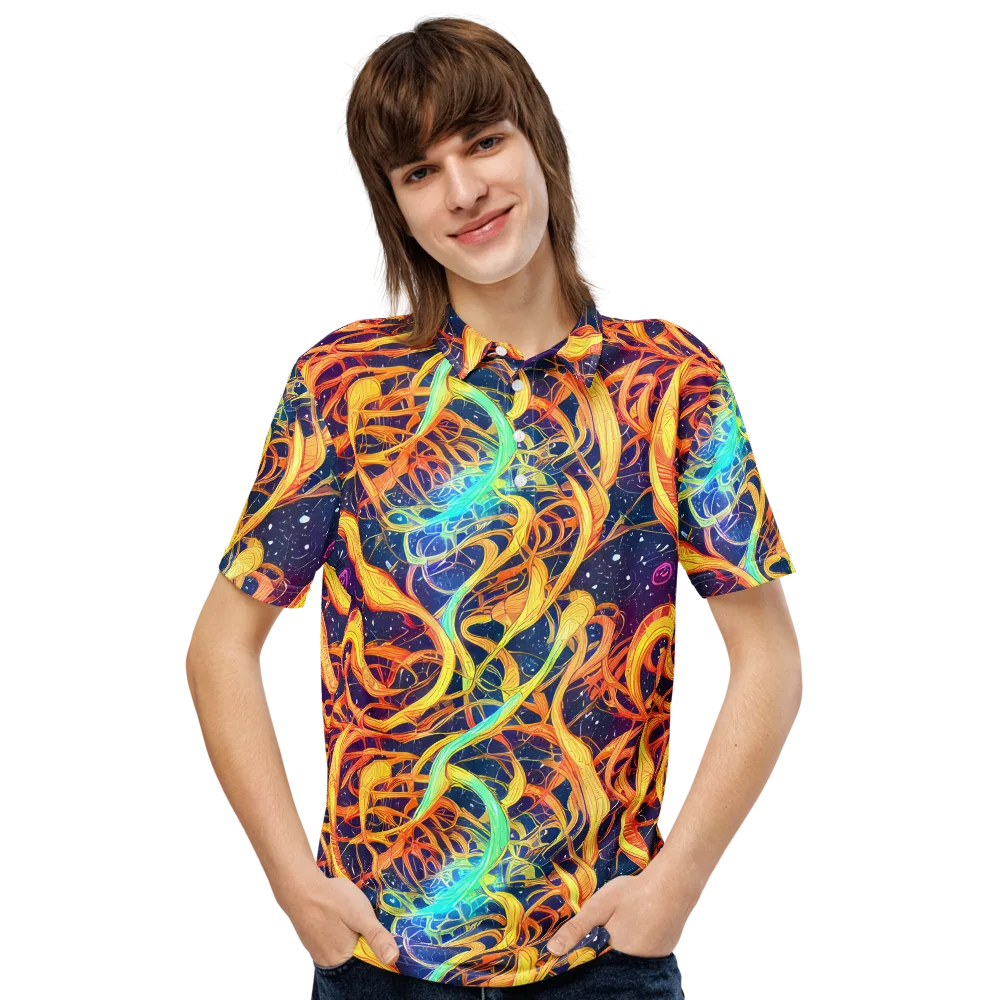 Granov Vortex on Men's Slim Fit Polo Shirt — Front