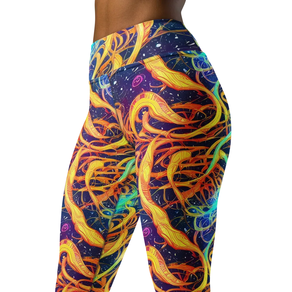 Granov Vortex on Yoga Leggings — Left Front