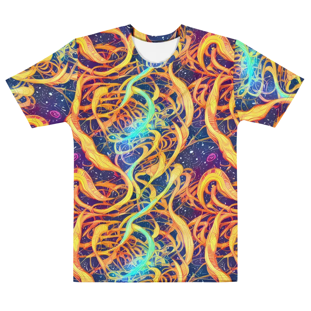 Granov Vortex on Men's Cotton Crew Neck T-Shirt — Front