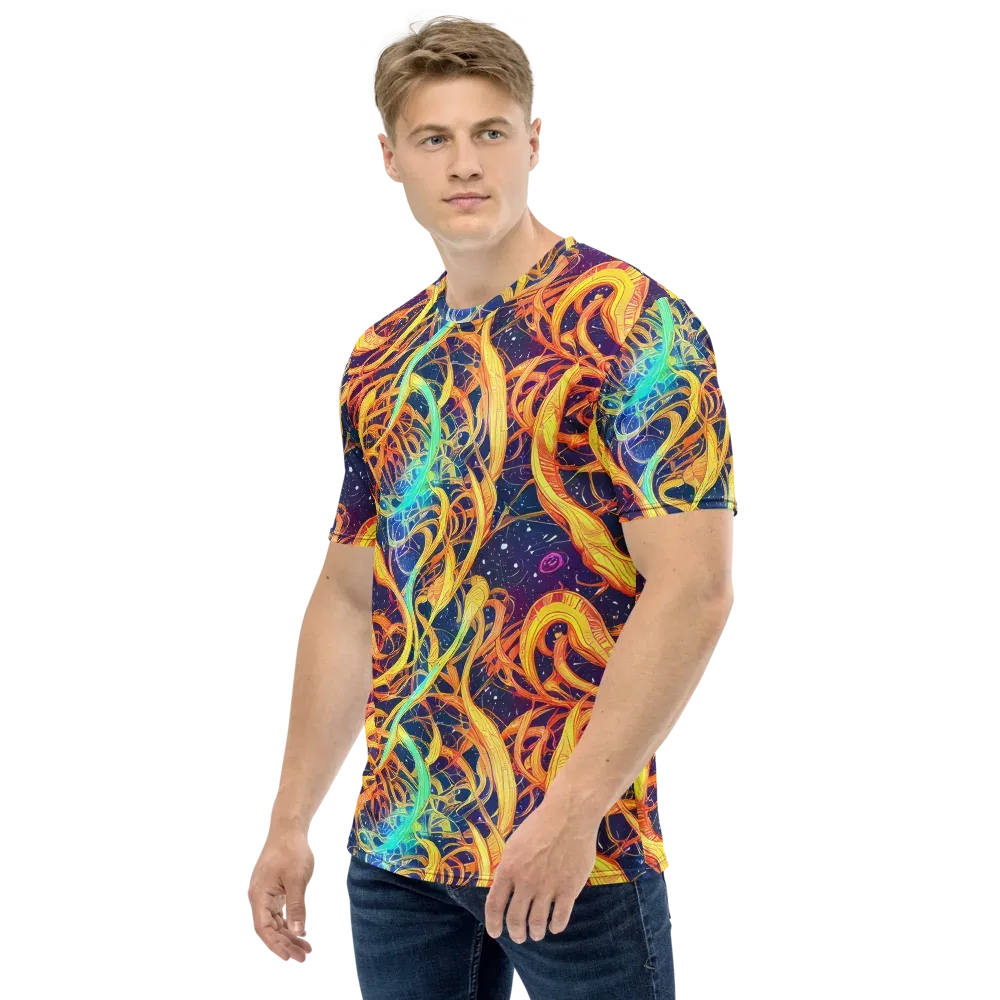 Granov Vortex on Men's Crew Neck T-Shirt — Left