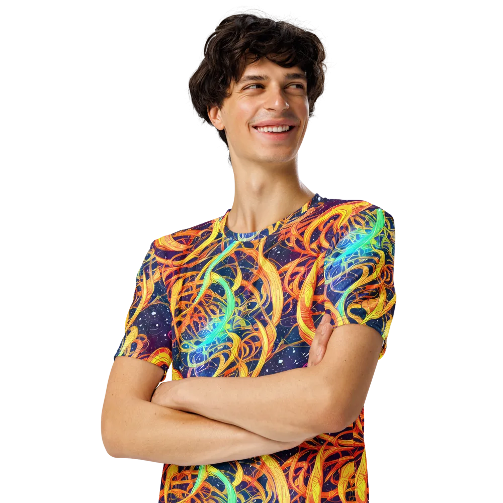 Granov Vortex on Men's Crew Neck T-Shirt — Left Front