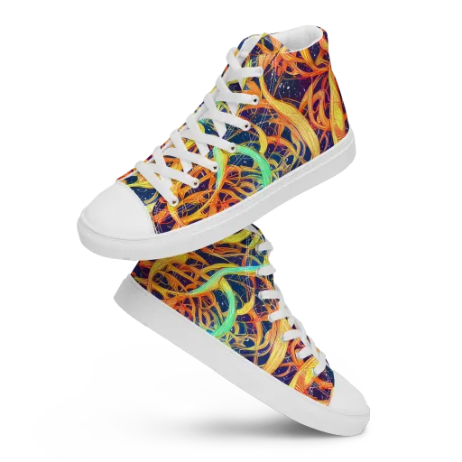 Granov Vortex on a Men's High Top Canvas Shoes