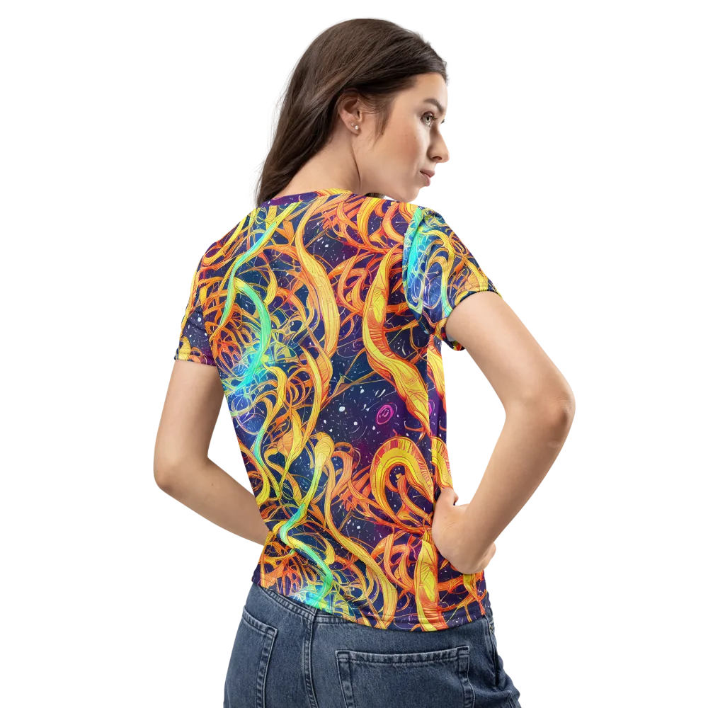 Granov Vortex on Women's Crew Neck T-Shirt — Back
