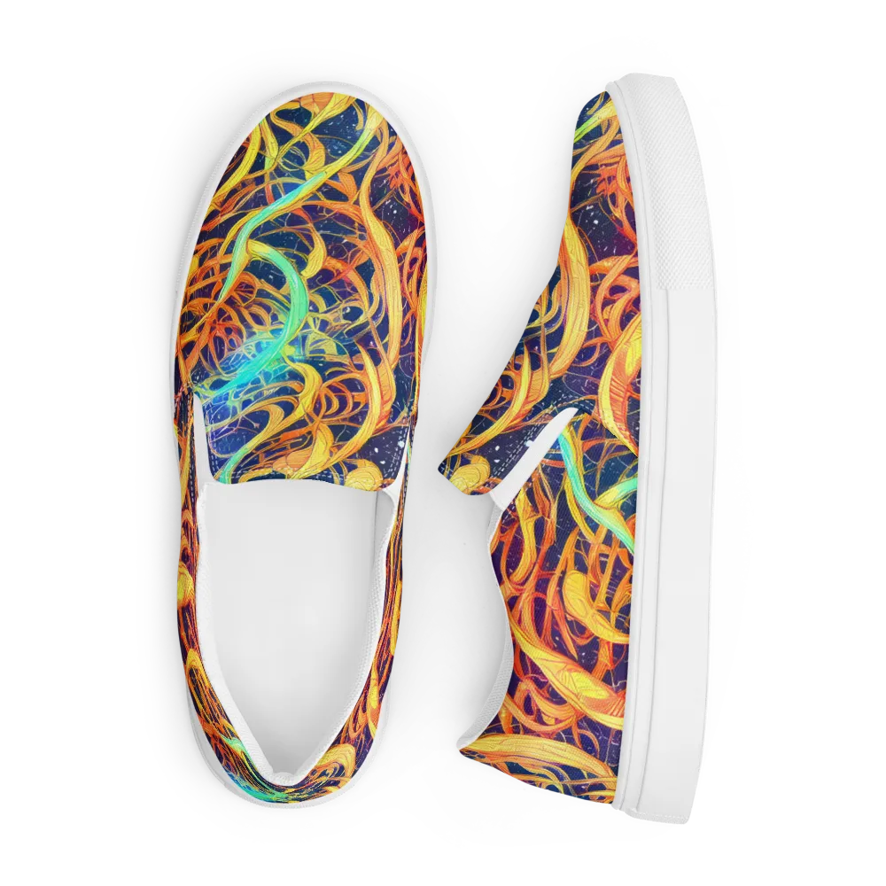 Granov Vortex on Men's Slip-On Canvas Shoes — Front