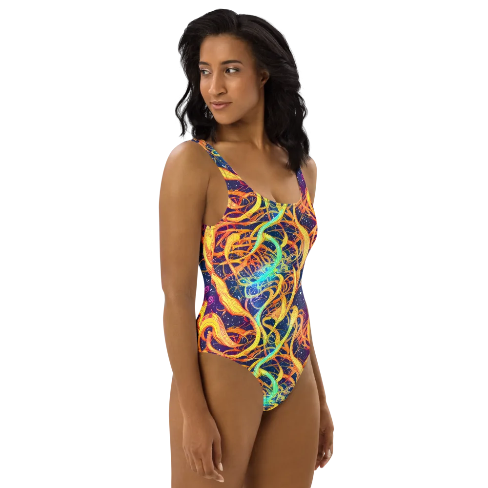 Granov Vortex on One-Piece Swimsuit — Right