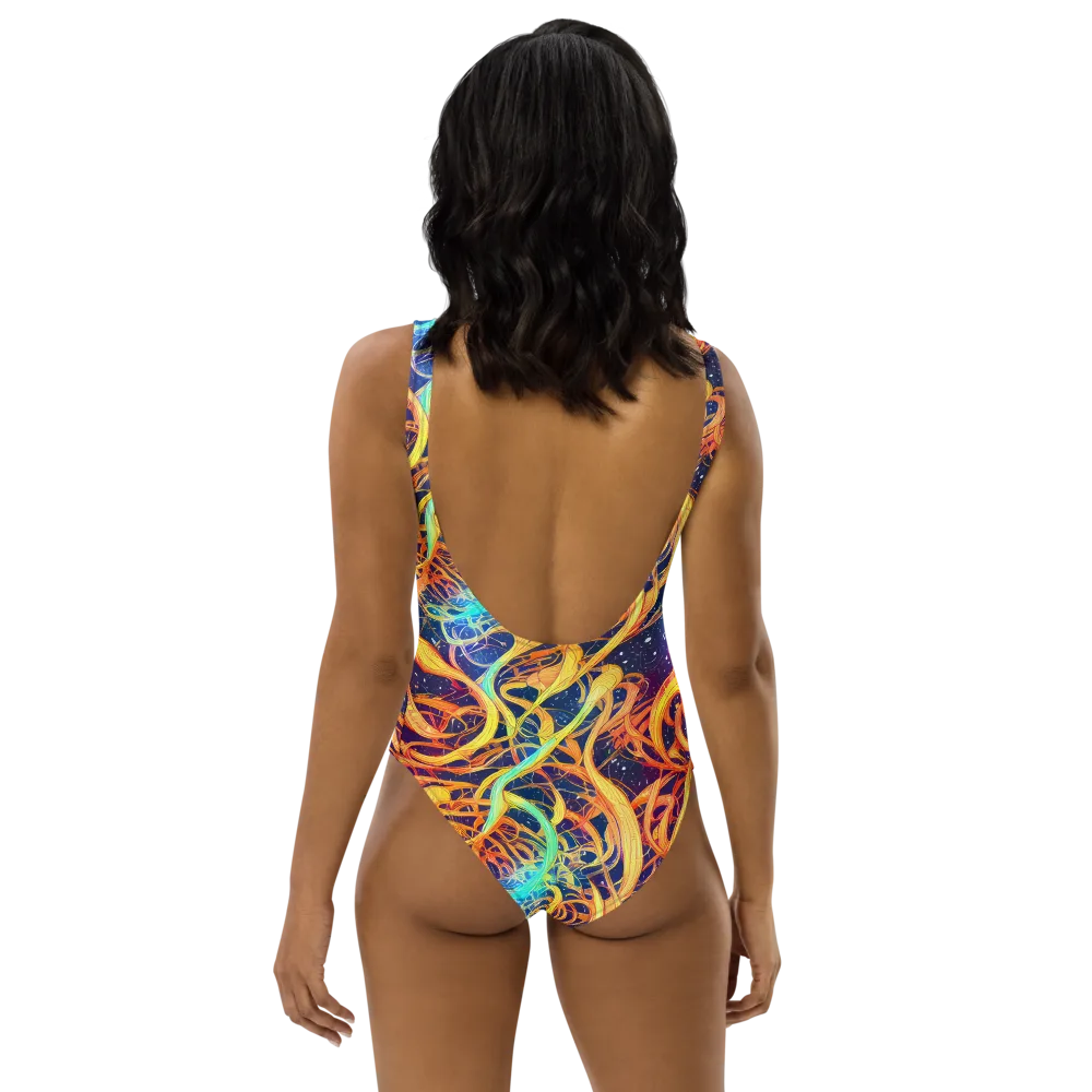 Granov Vortex on One-Piece Swimsuit — Back