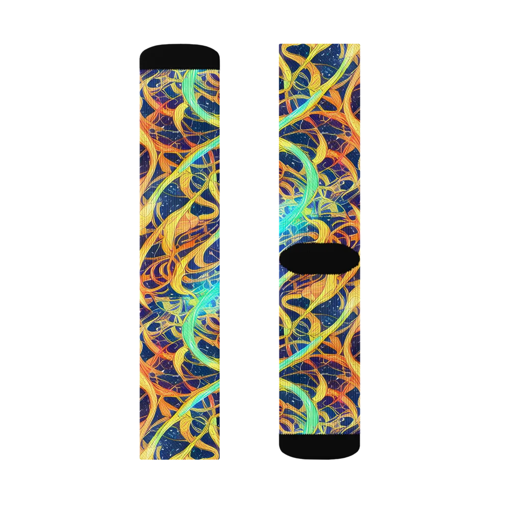 Granov Vortex on Socks — Left Sock