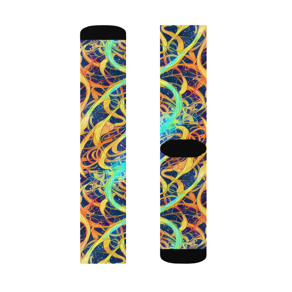 Granov Vortex on Socks — Right Sock
