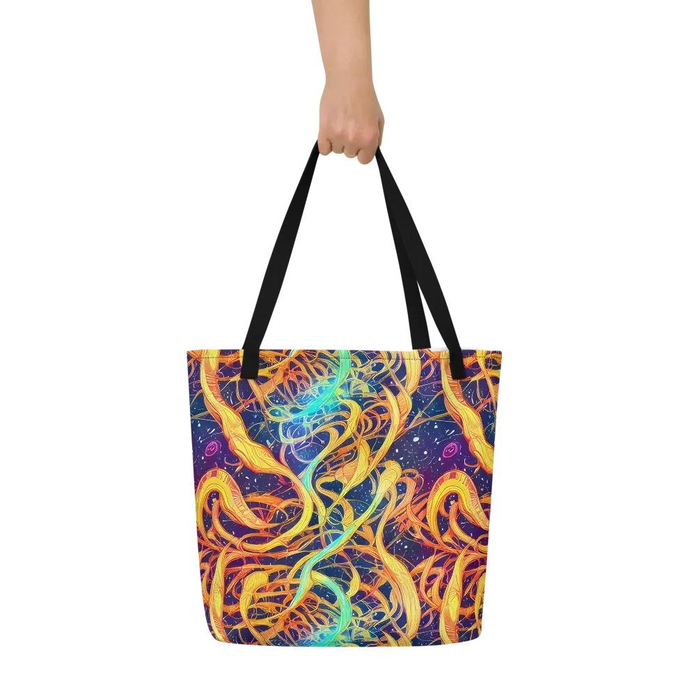 Granov Vortex on Large Tote Bag W/ Pocket — Front
