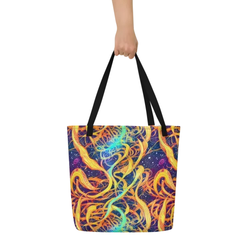 Granov Vortex on a Large Tote Bag W/ Pocket