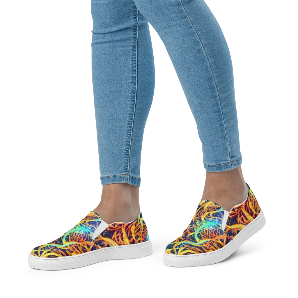 Granov Vortex on Women's Slip-On Canvas Shoes — Front