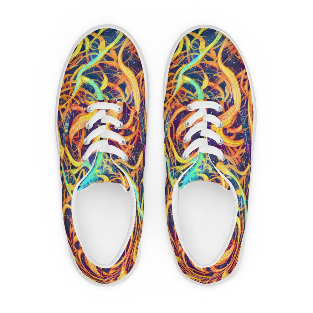 Granov Vortex on Men's Lace-Up Canvas Shoes — Front