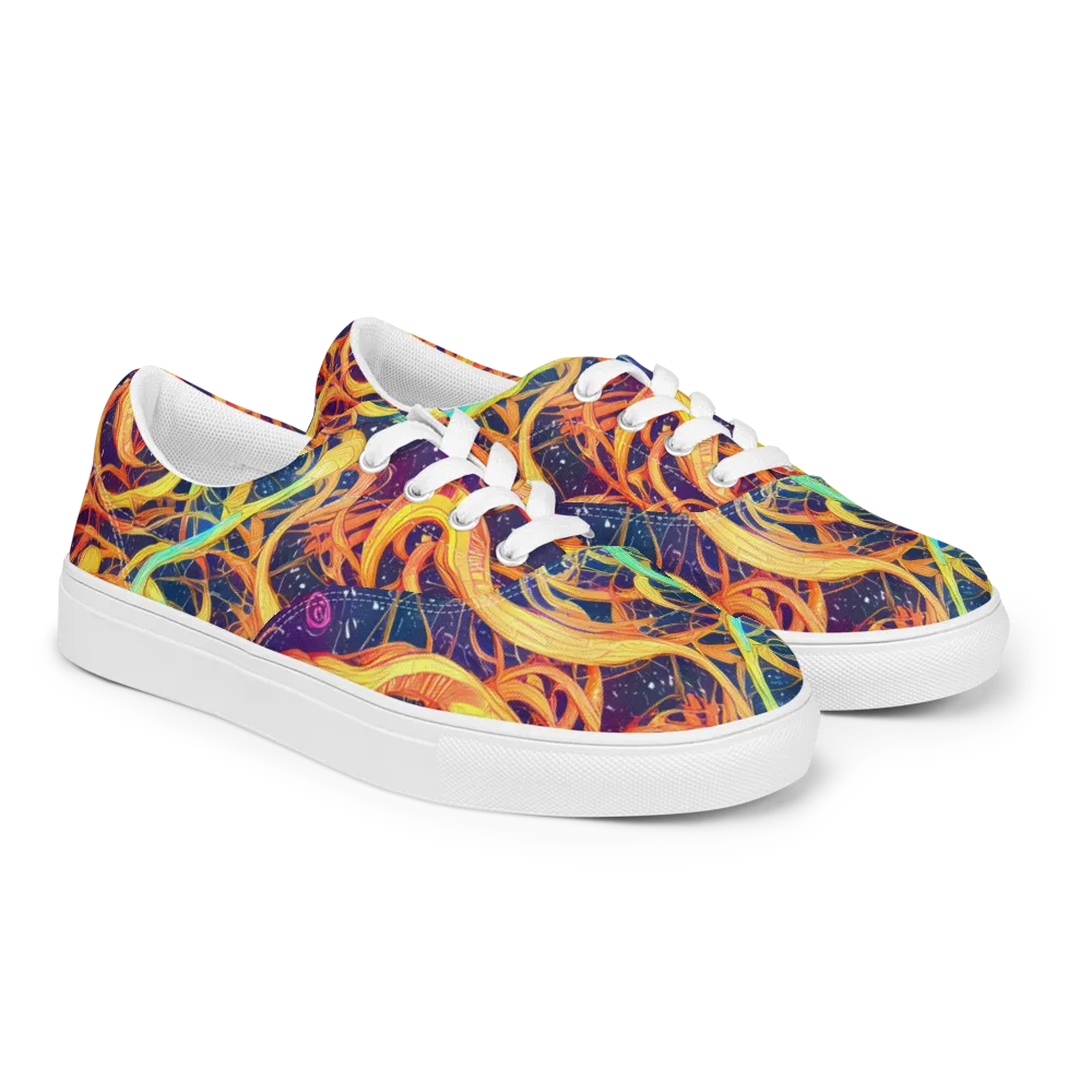 Granov Vortex on Men's Lace-Up Canvas Shoes — Right Front