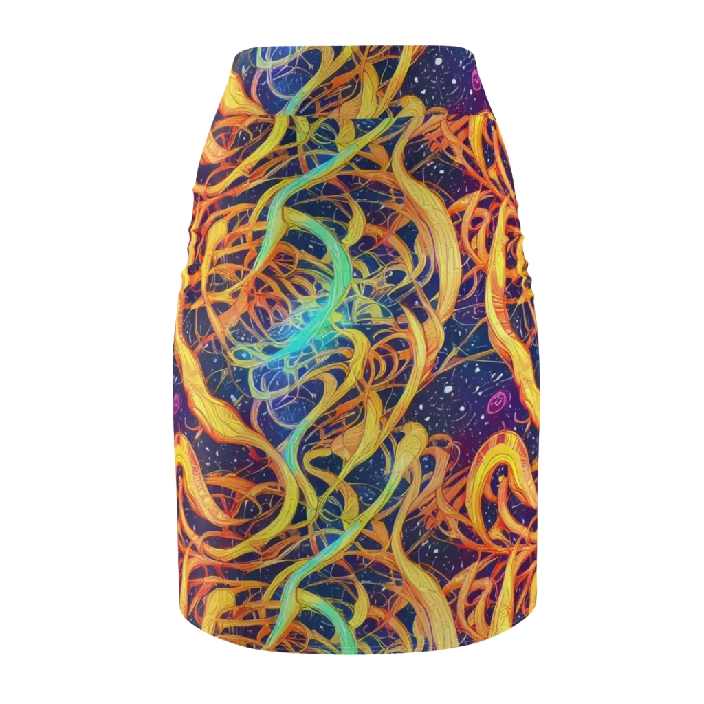 Granov Vortex on Pencil Skirt — Back