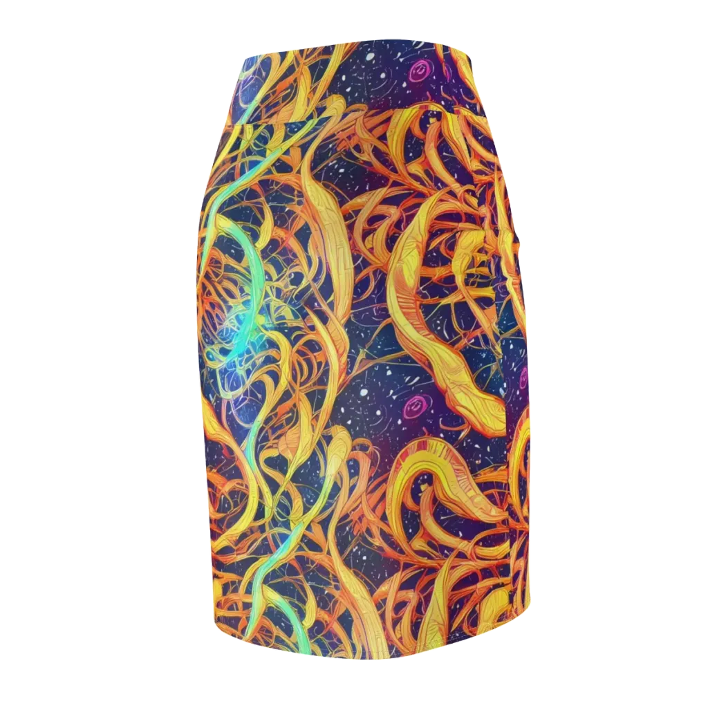 Granov Vortex on Pencil Skirt — Back Side