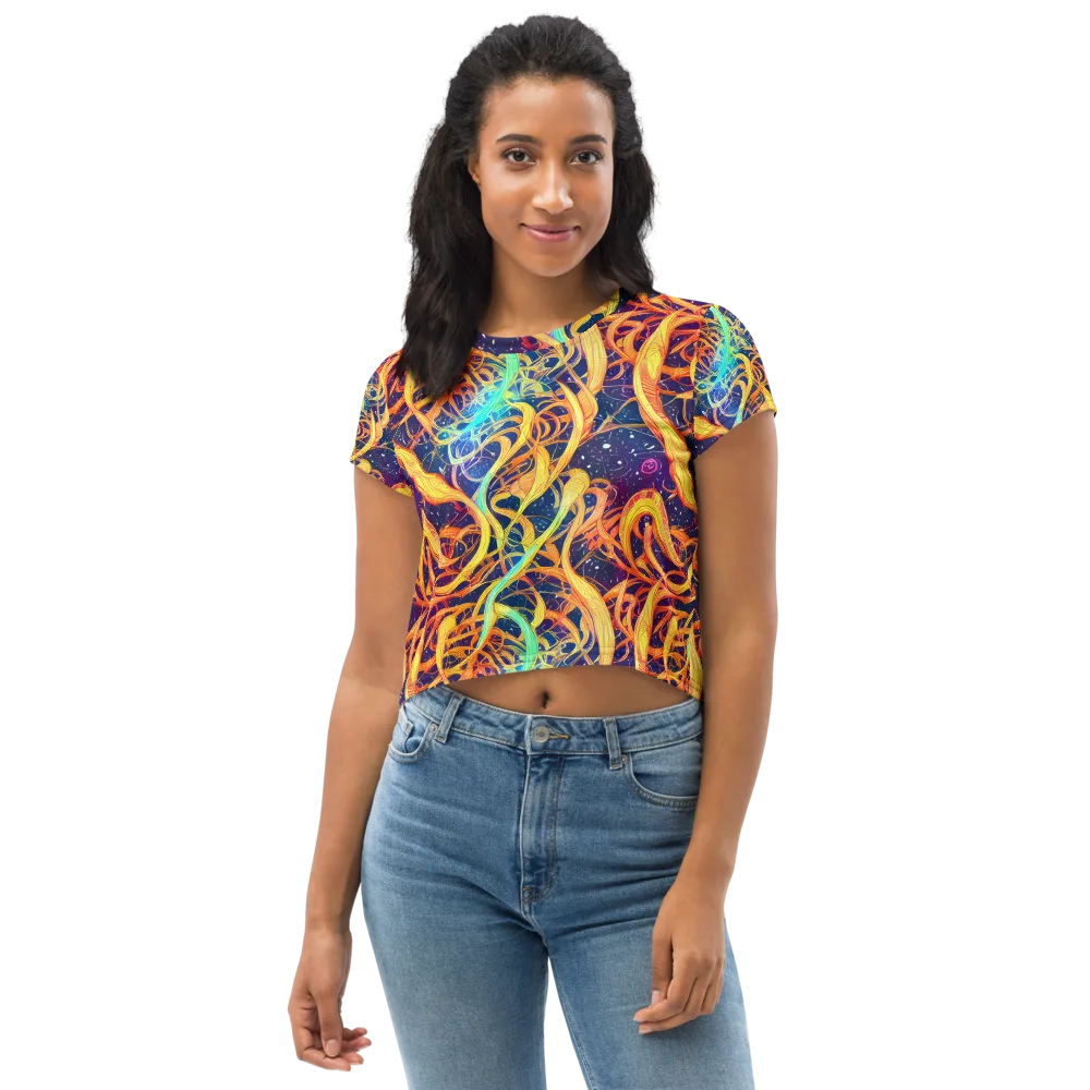 Granov Vortex on Crop Tee — Front