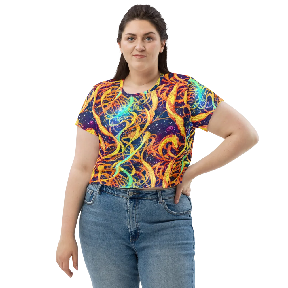Granov Vortex on Crop Tee — Front