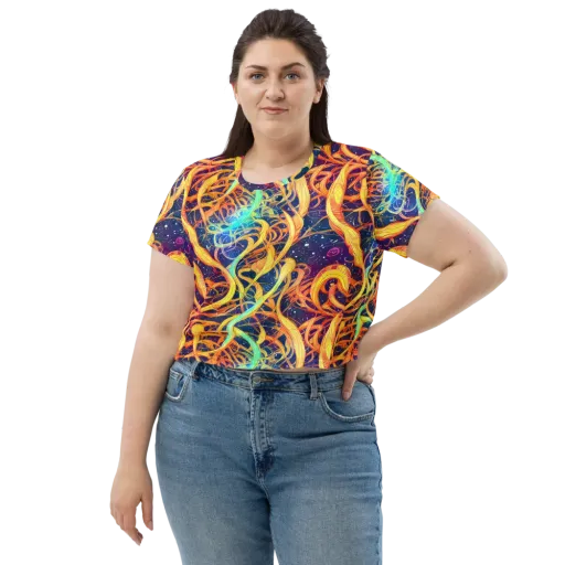 Granov Vortex on a Crop Tee
