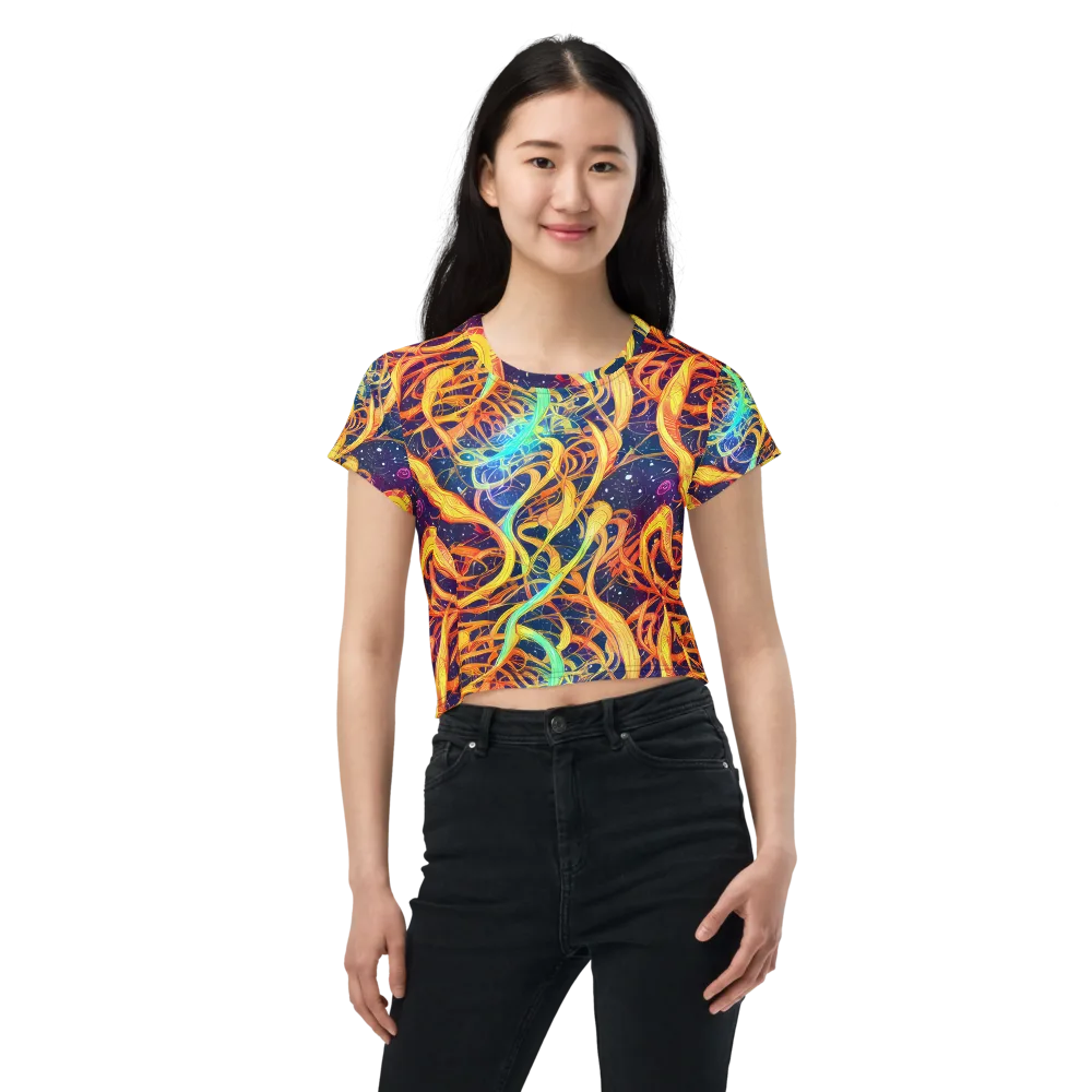 Granov Vortex on Crop Tee — Front