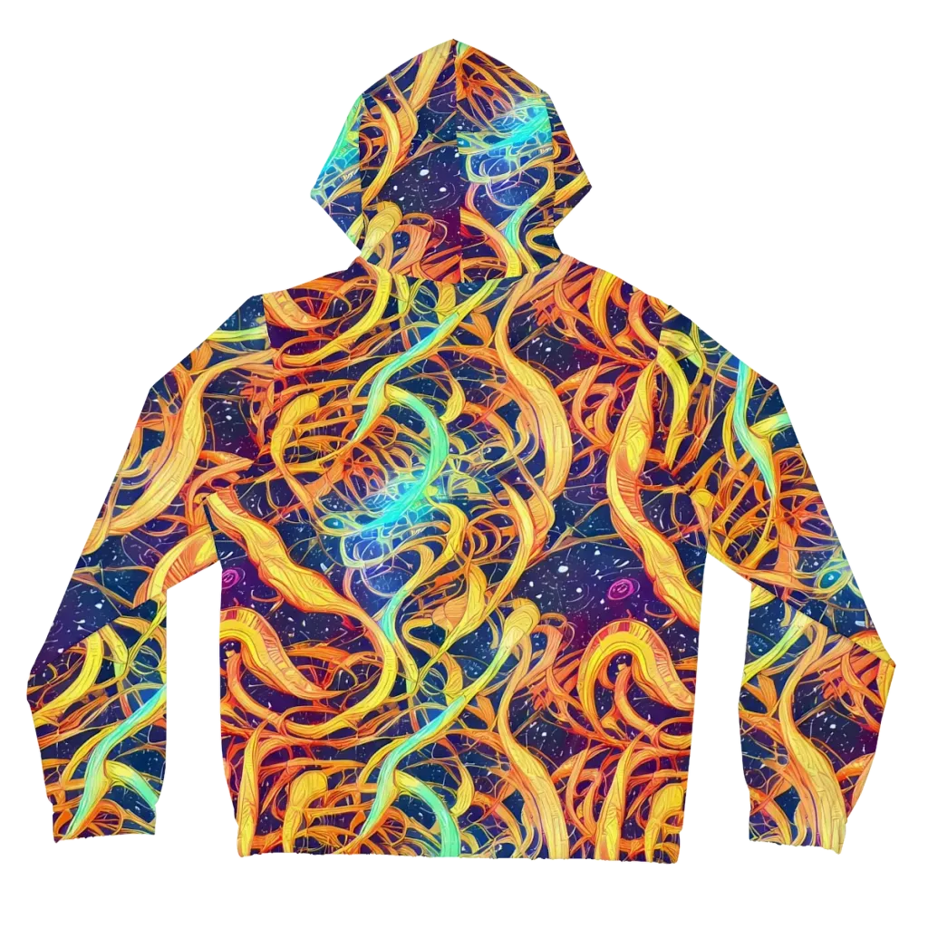 Granov Vortex on Women's Full-Zip Hoodie — Back
