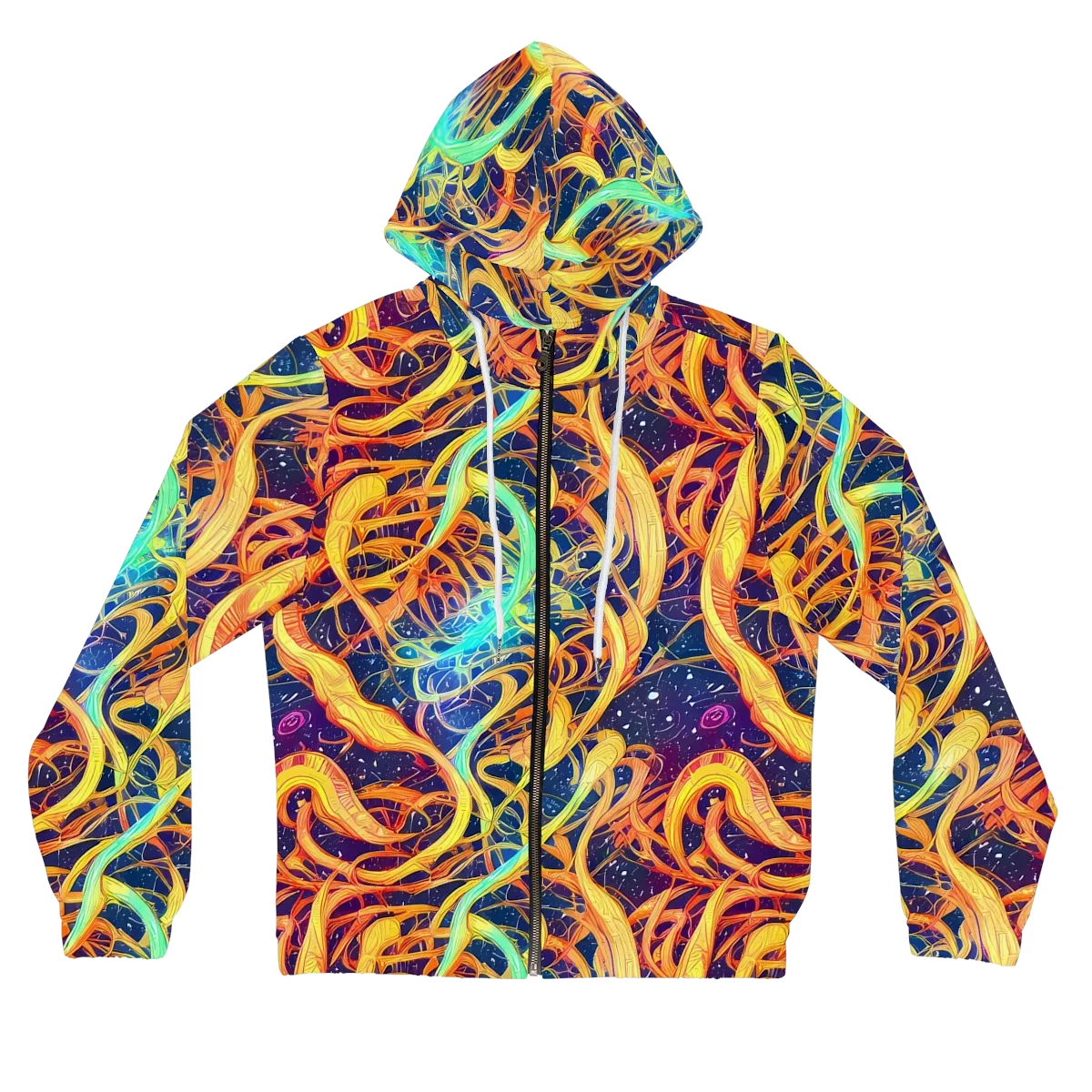 Granov Vortex on Women's Full-Zip Hoodie — Front